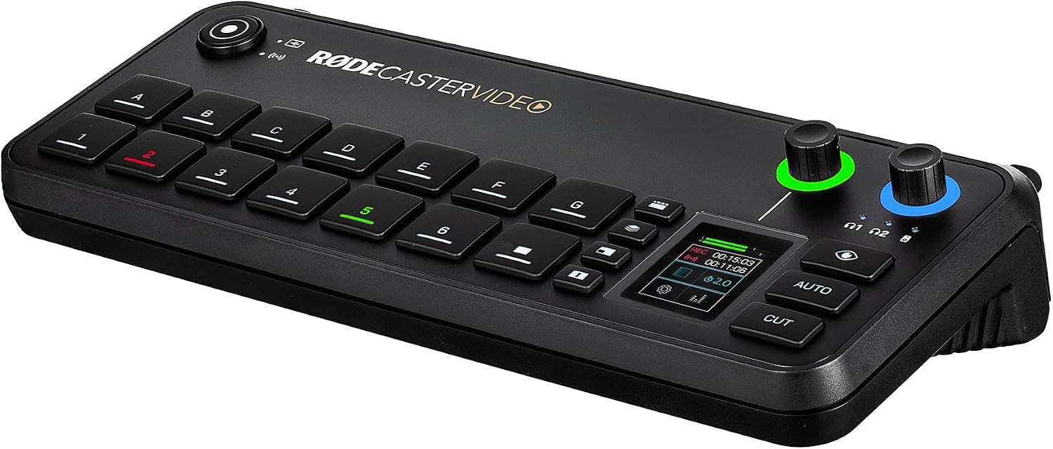 RODE RODECaster Video All-in-One Production Console | Integrated Audio & Video Mixer with Multi-Camera Switching, Touchscreen Control & USB-C Interface + RODE Wireless PRO Wireless Microphone + More