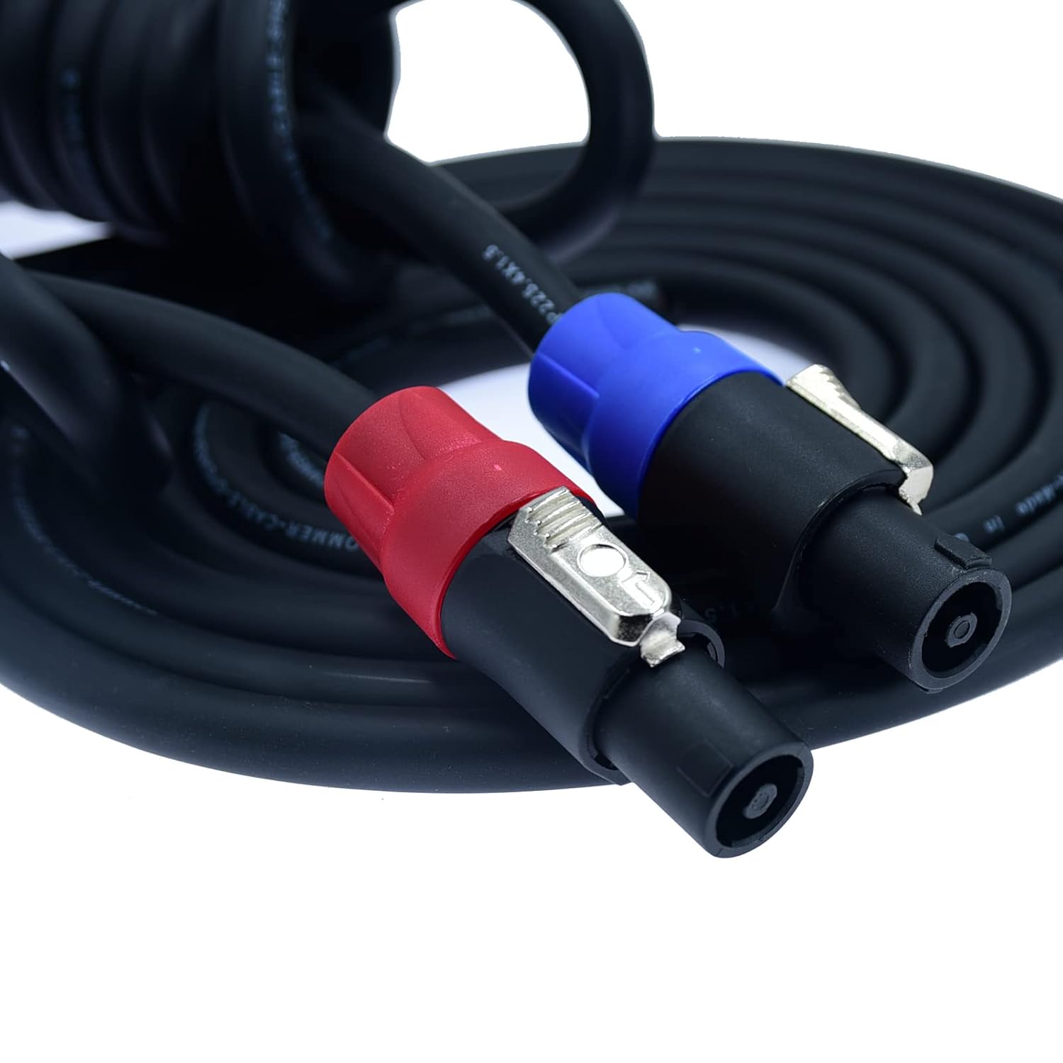 speak on 2Pcs Professional Speakon to 1/4 Inch ts Speaker Cable for pa jack Pair 14 awg Gauge Male Audio port plug Amplifier Connection dj amp Heavy Duty bocina Cord Wire ft with Twist Lock(40 feet)