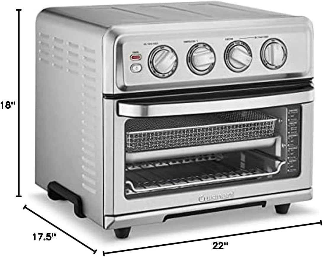 Cuisinart TOA-70 AirFryer Toaster Oven with Grill Stainless Steel Bundle with 1 YR CPS Enhanced Protection Pack
