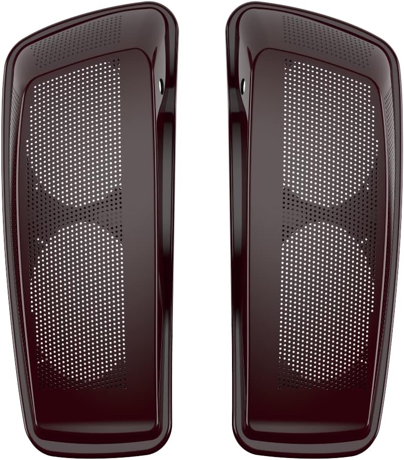 Advanblack Saddlebag Dual 6x9 Speaker lids, Audio Covers Fit for H-D Touring, Road Glide, Street Glide Special, Road King, 2014 2015 2016 2017 2018 2019 2020 2021 2022 2023