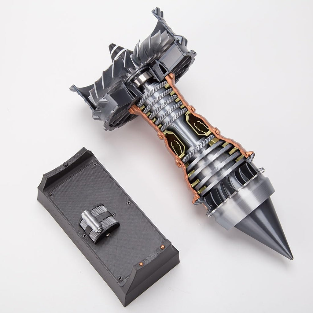 TR900 Turbofan Jet Engine Model-3D Printer Aircraft Engine Kit-1:20 Adjustable Speed Turbojet Engine Model-Mechanical Science Education Toy-Aviation Enthusiast Gift