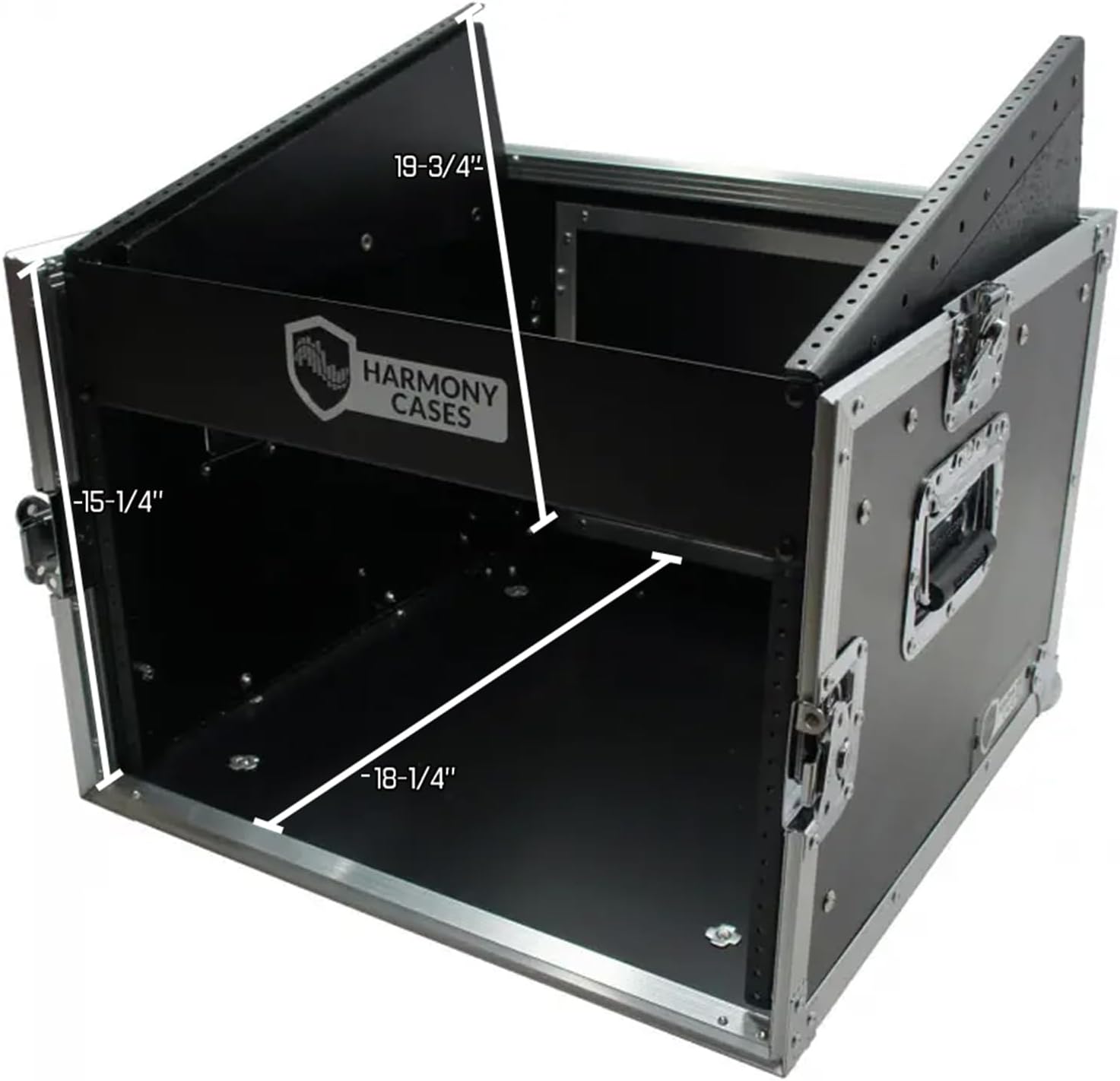 Harmony Audio Case HCM6U DJ Pro Audio 10U Slant Top 8U Vertical Mixer Rack Case New