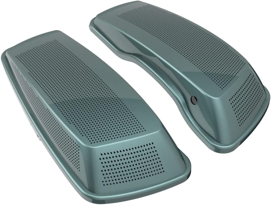 Advanblack Saddlebag Dual 6x9 Speaker lids, Audio Covers Fit for H-D Touring, Road Glide, Street Glide Special, Road King, 2014 2015 2016 2017 2018 2019 2020 2021 2022 2023