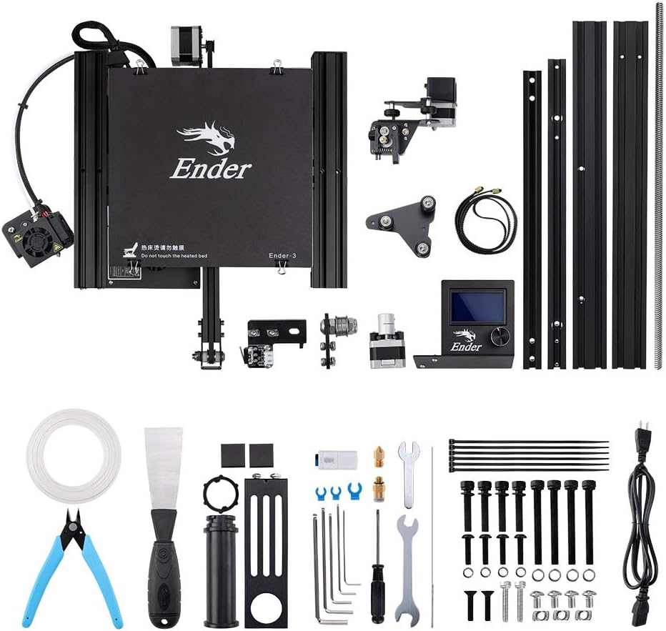 Creality Ender 3 Series Printer with Direct Drive Extruder, CR Touch Auto Bed Leveling, Dual Z-Axis for Smooth Printing, Silent Motherboard, 220×220×270mm Build Volume (Ender 3)