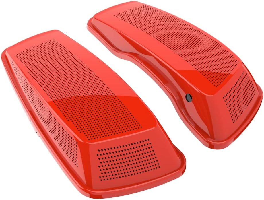 Advanblack Saddlebag Dual 6x9 Speaker lids, Audio Covers Fit for H-D Touring, Road Glide, Street Glide Special, Road King, 2014 2015 2016 2017 2018 2019 2020 2021 2022 2023