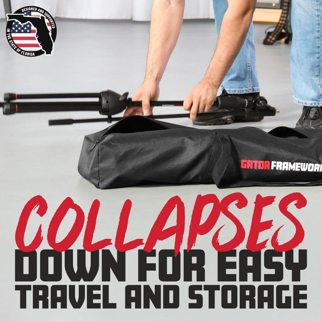 Gator Frameworks Single Compartment Carry Bag-Fits up to (6) Microphone Stands, (GFW-6XMICSTANDBAG)
