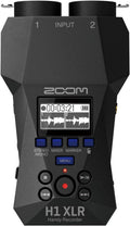 Zoom H1 XLR 2-Channel Recorder for Musicians, Filmmakers & Podcasters with 2 XLR/TRS Locking Inputs, 3.5mm Stereo Mic/Line in, and 32-Bit Float