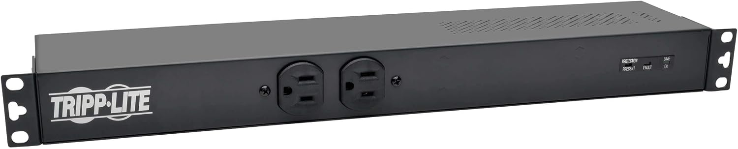 Tripp Lite PDU 1.92kW, 120V, Single-Phase Basic PDU with Isobar Surge Protection - 3840 Joules, 14 Outlets, L5-20P Input (5-20P Adapter), 15 ft. Cord, 1U (PDUH20-ISO)