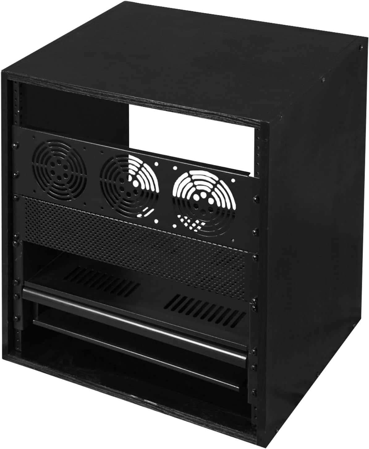 Gator Cases Content Creator Series Wooden Studio Rack Case with 15.25' Rackable Depth, 8U (GR-STUDIO-8U)