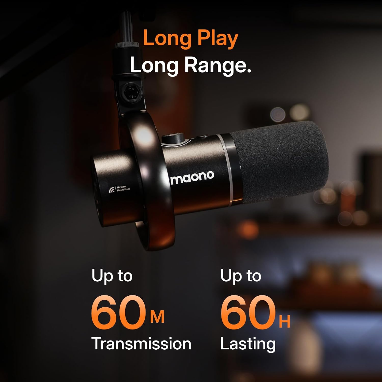 MAONO PD200W Hybrid Wireless Podcast Equipment Bundle for 2, Dynamic XLR USB Microphone Kit with 2 Boom Arm, Software, Noise Cancellation, for Co-hosted Podcast, Vocal Recording, Content Creation