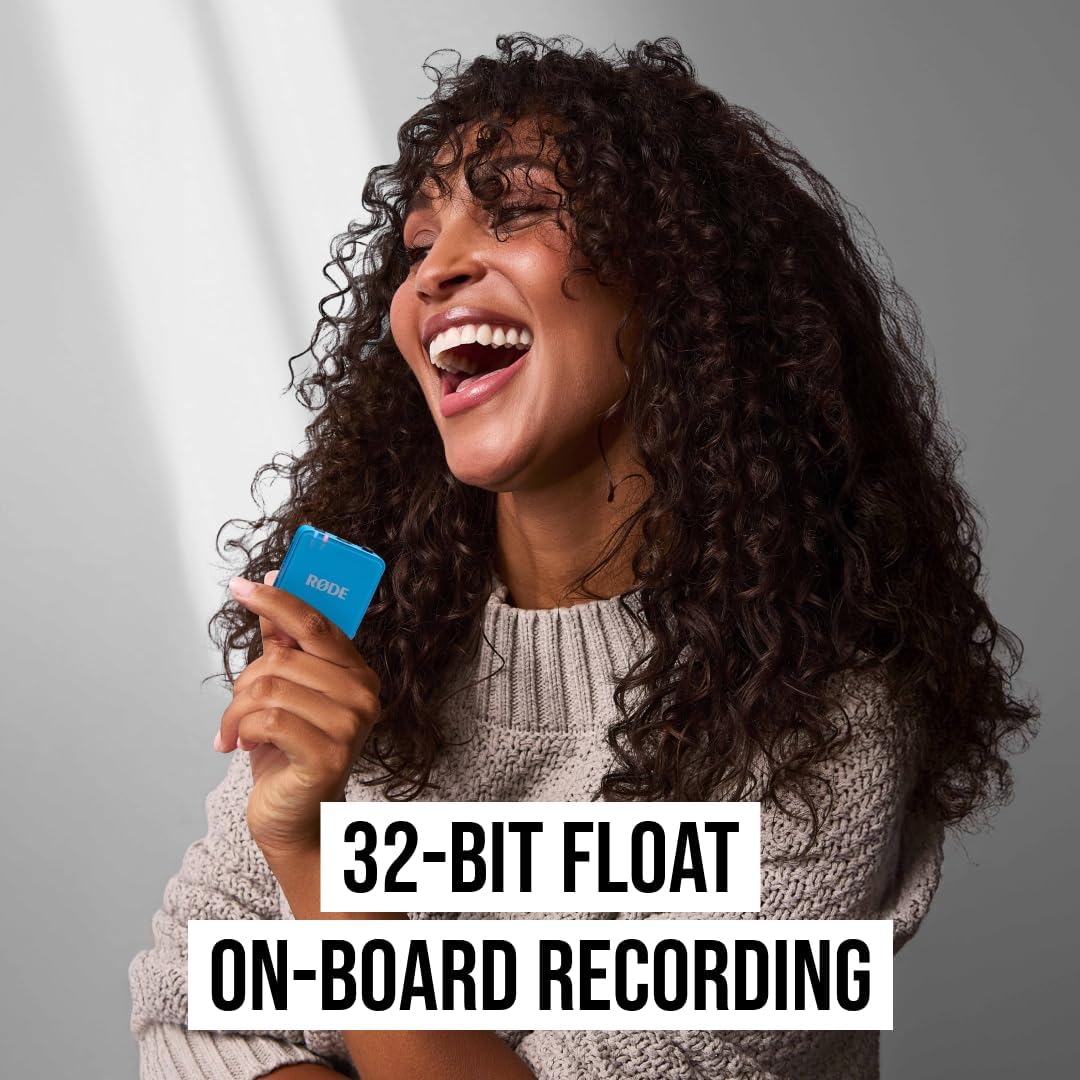 RØDE Wireless GO (Gen 3) – Compact Wireless Mic – Pristine Audio, 32-bit Float Recording, Automatic Level Control, for Phones, Cameras and Computers (Blue)