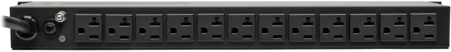 Tripp Lite Metered PDU, 20A, Isobar Surge Suppression 3840 Joules, (12 5-20R, 2 5-15R), 120V, L5-20P/5-20P, 1U Rack-Mount Power (PDUMH20-ISO)