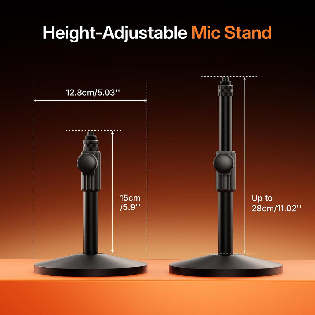 MAONO PD200W Hybrid Wireless Podcast Equipment Bundle for 2, XLR USB Dynamic Microphone Kit with 2 Desktop Stand, Software, Noise Cancellation, for Co-hosted podcast, Vocal Recording, Content Creation