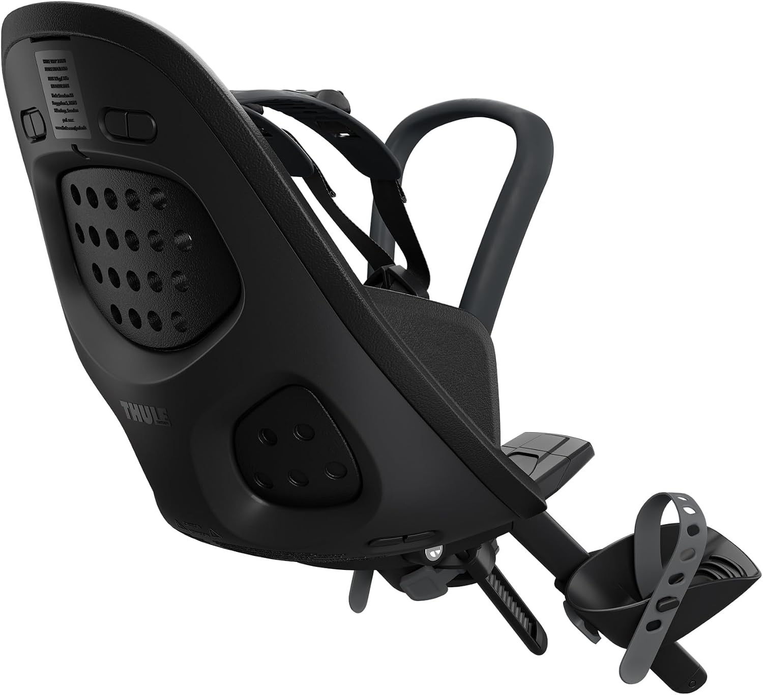 Thule Yepp 2 Mounted Child Bike seat, Adjustable footrests, 5-Point Harness and Easy to Mount Design