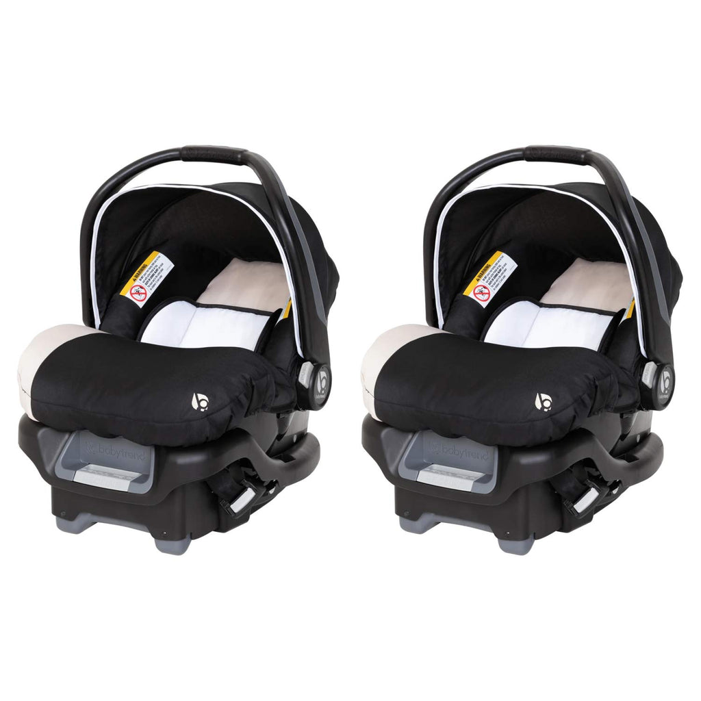 Baby Trend Ally Newborn Baby Infant Car Seat Carrier Travel System with Harness and Extra Cozy Cover for Babies up to 35 Pounds, 2 Pack, Khaki