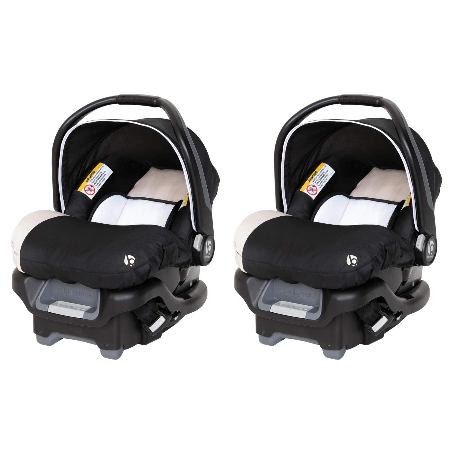 Baby Trend Ally Newborn Baby Infant Car Seat Carrier Travel System with Harness and Extra Cozy Cover for Babies up to 35 Pounds, 2 Pack, Khaki