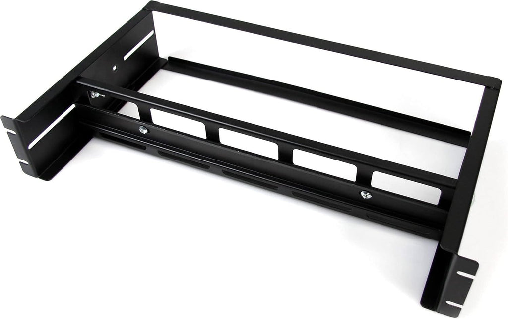 StarTech.com 2U DIN Rail Kit for Standard 19' Rack - Adjustable Depth Rackmount DIN Rail with Top Hat, Mini, G Rails, 27lbs/12.5kg Weight Capacity (ADJDINKIT)