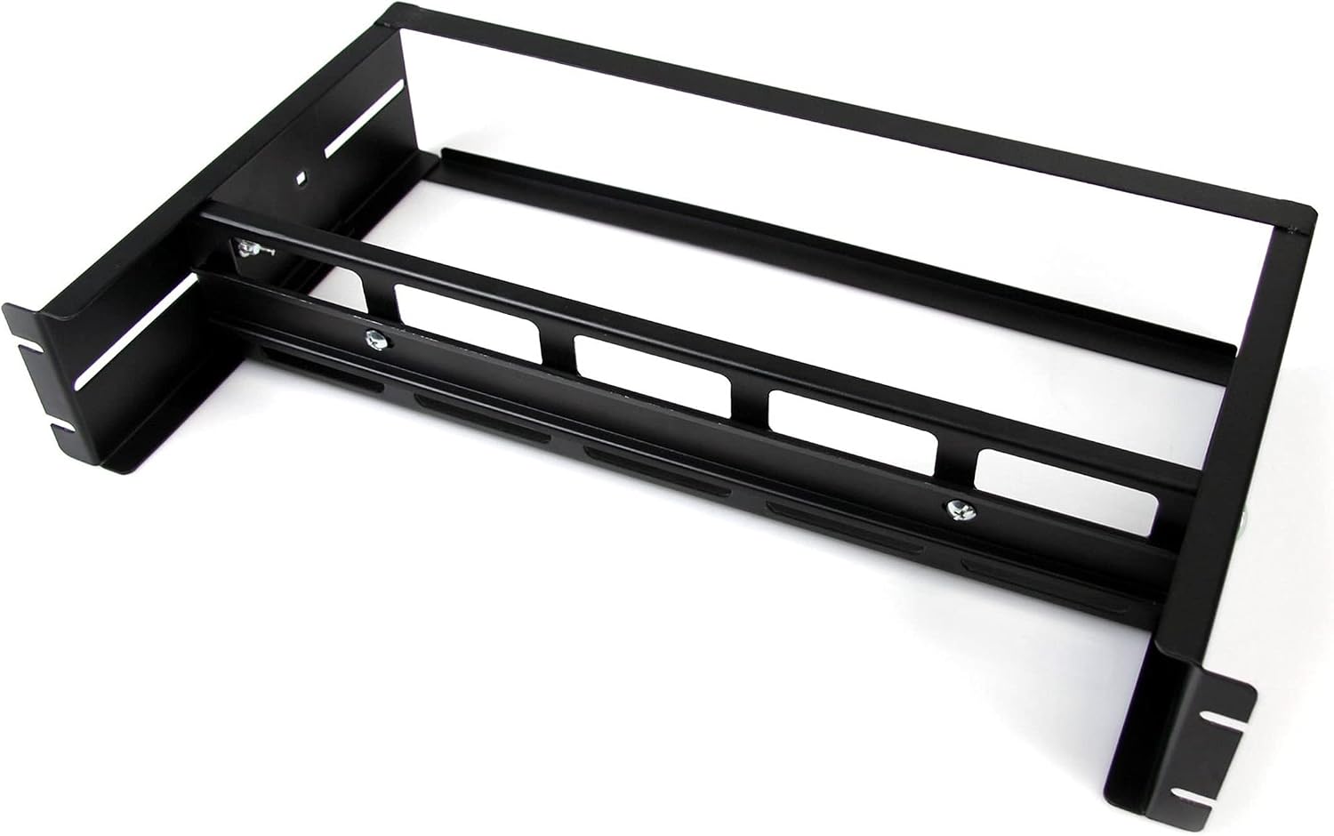 StarTech.com 2U DIN Rail Kit for Standard 19' Rack - Adjustable Depth Rackmount DIN Rail with Top Hat, Mini, G Rails, 27lbs/12.5kg Weight Capacity (ADJDINKIT)