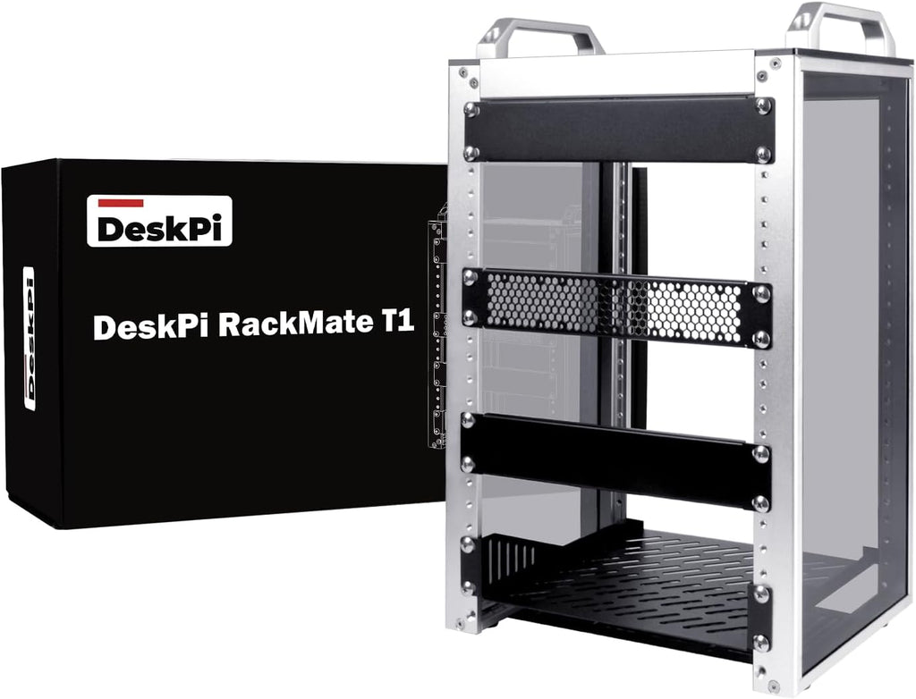 GeeekPi 8U Server Cabinet, 10 inch Server Rack for Network, Servers, Audio, and Video Equipment, DeskPi RackMate T1 Rackmount, 7.87 inch Depth