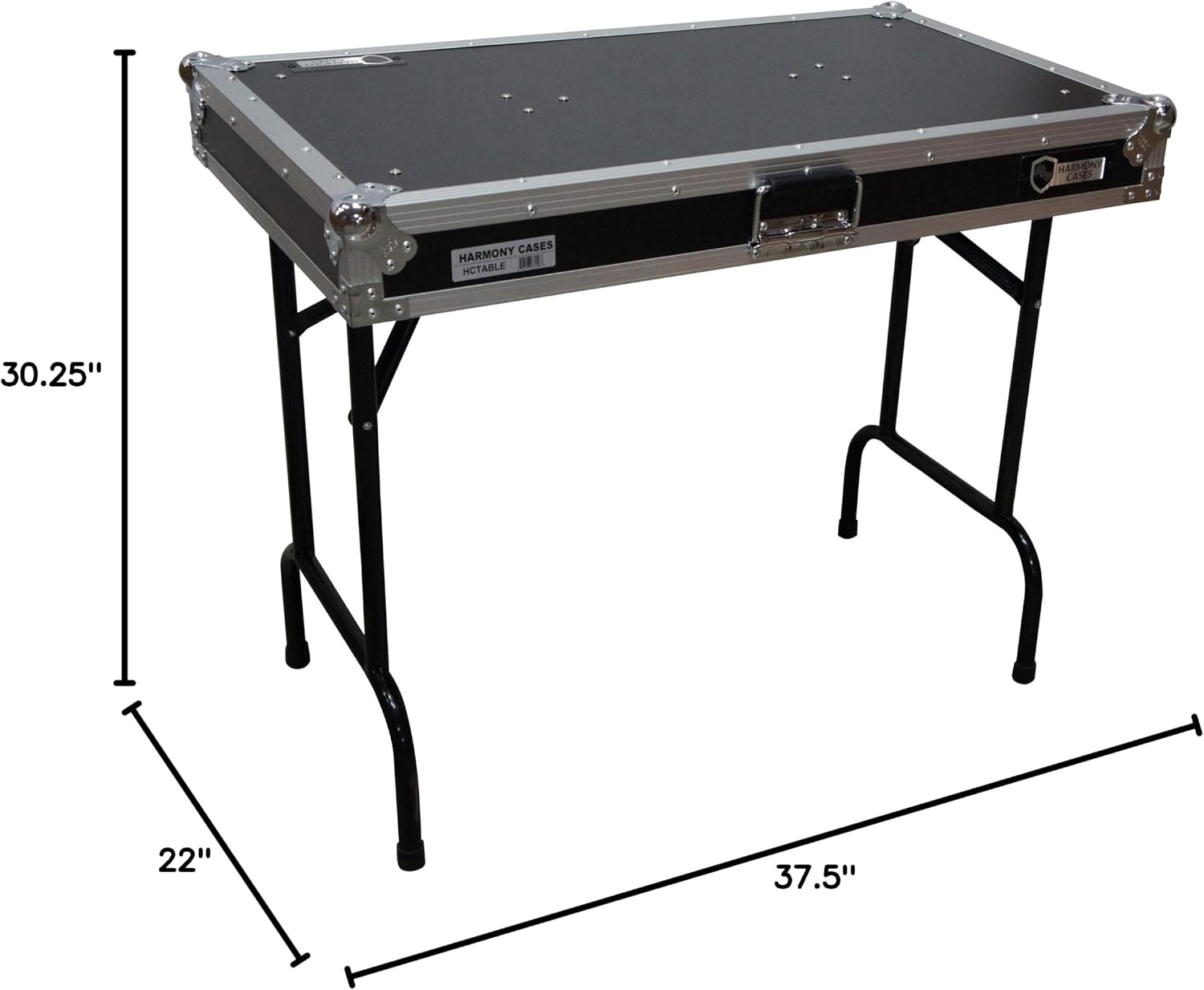 Harmony Audio HCTABLE Portable 36' Wide DJ Workstation Table 30' Height