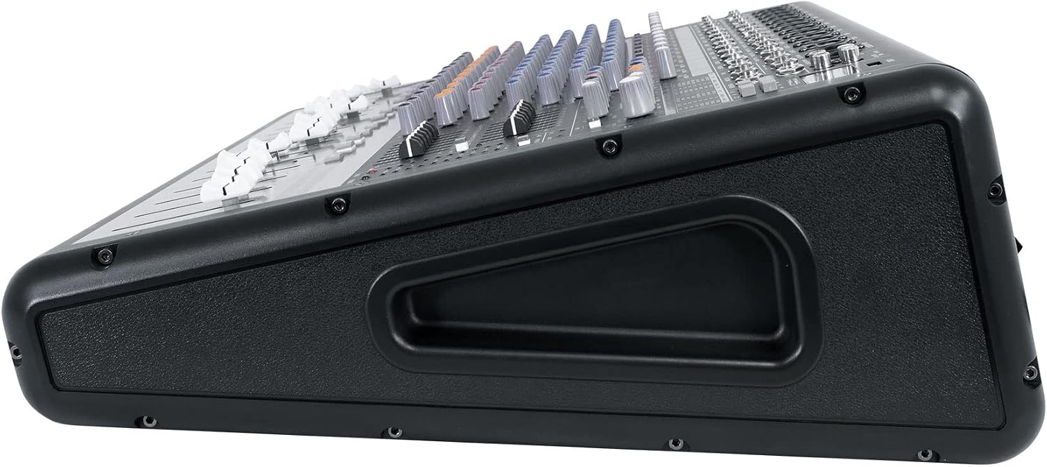 Rockville Bundle: RPM1470 14 Channel 6000w Powered Mixer w/USB, Effects/14 XDR2 Mic Pres Bundle with BP-MIX2621 Padded Mixer Bag Semi Rigid, Interior Straps 26'x21'x 8.5' (2 Items)