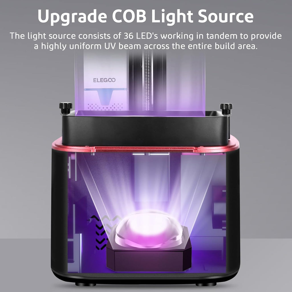 ELEGOO Mars 4 MSLA Resin 3D Printer with 7-Inch 9K Monochrome LCD, Multiple Print Modes and Voxeldance Tango Slicing Software, Printing Size of 6.04x3.06x6.89 Inches