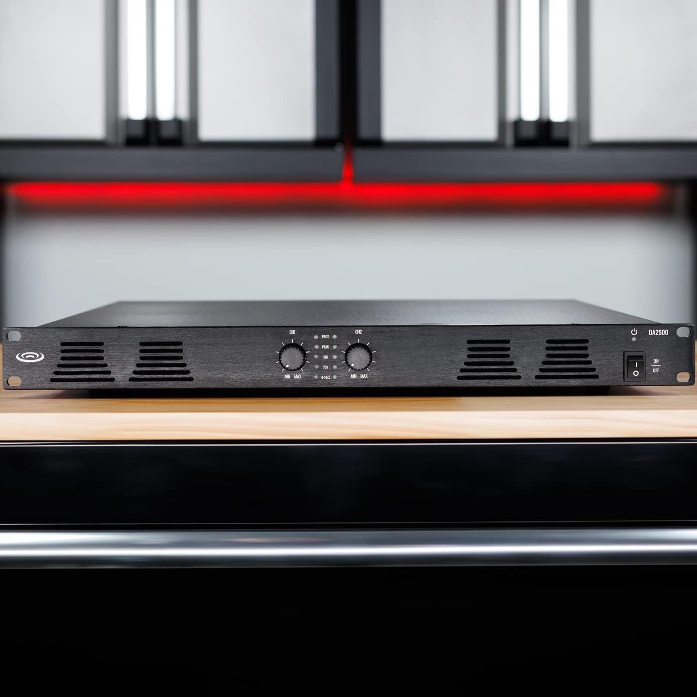 Pure Resonance Audio DA2500 Dual-Impedance 500W Rack Mount Power Amplifier