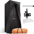 Portable Vocal Booth for Home Studio, Echo-Free Recording Booth for Voice Over, Podcast & Singing, 360° Reverb Isolation with Acoustic Blankets for Studio-Grade Sound