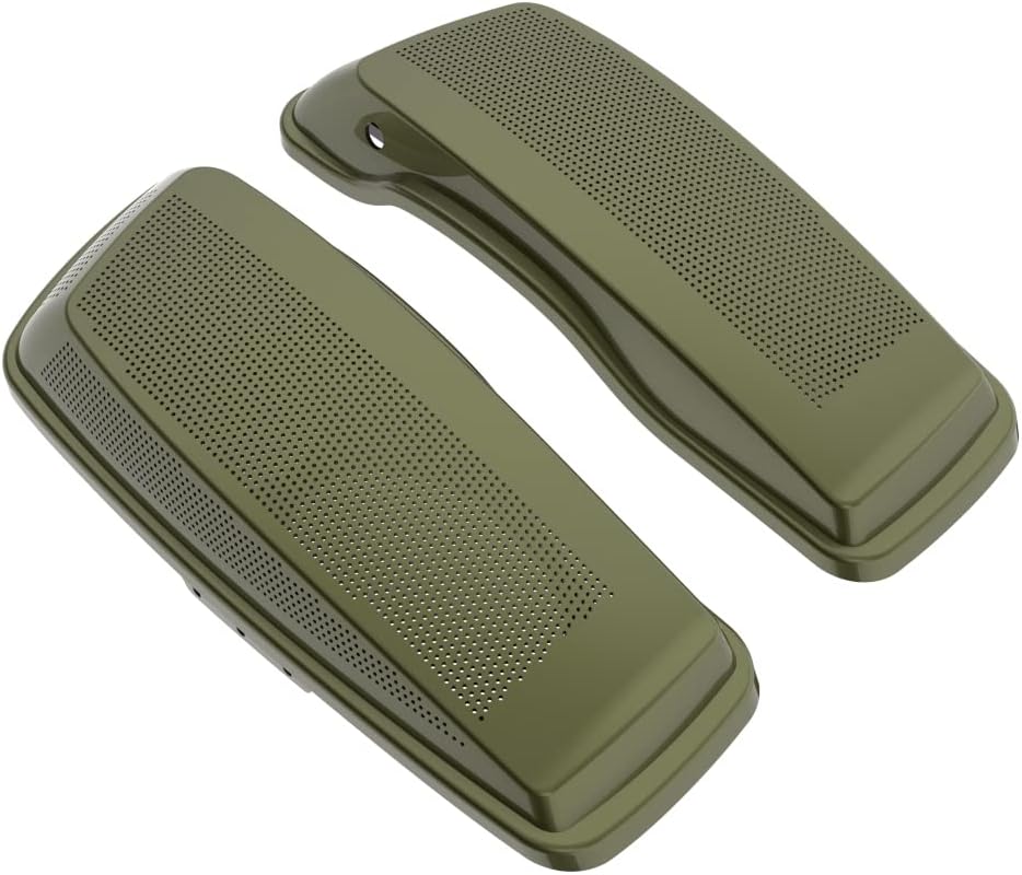 Advanblack Saddlebag Dual 6x9 Speaker lids, Audio Covers Fit for H-D Touring, Road Glide, Street Glide Special, Road King, 2014 2015 2016 2017 2018 2019 2020 2021 2022 2023