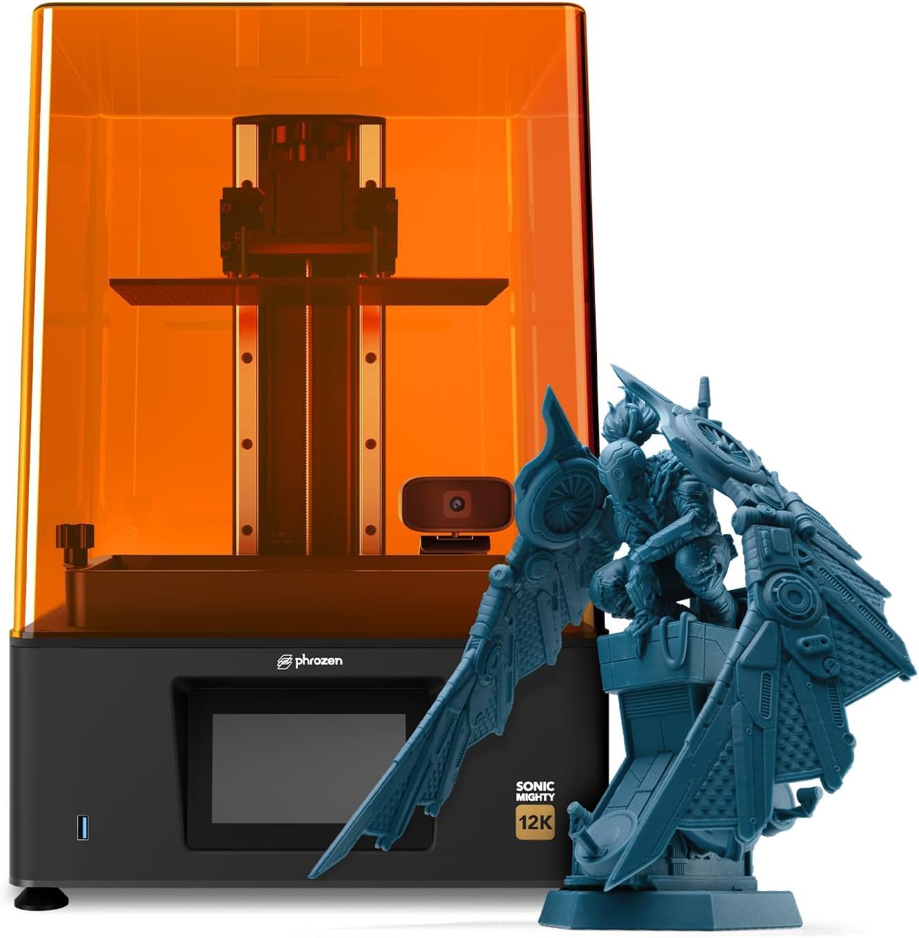 phrozen Sonic Mighty 12K LCD Resin 3D Printer, 10' Monochrome LCD, Tabletop 3D Resin Printer with 19*24µm XY Resolution, 8.6*4.8*9.3 Inch Printing Volume for Models, Miniatures and Action Figures