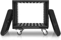 8U Rack Case Shallow Flight Cases Watertight Dust Proof Shock Mount Racks with Microphone Compartments