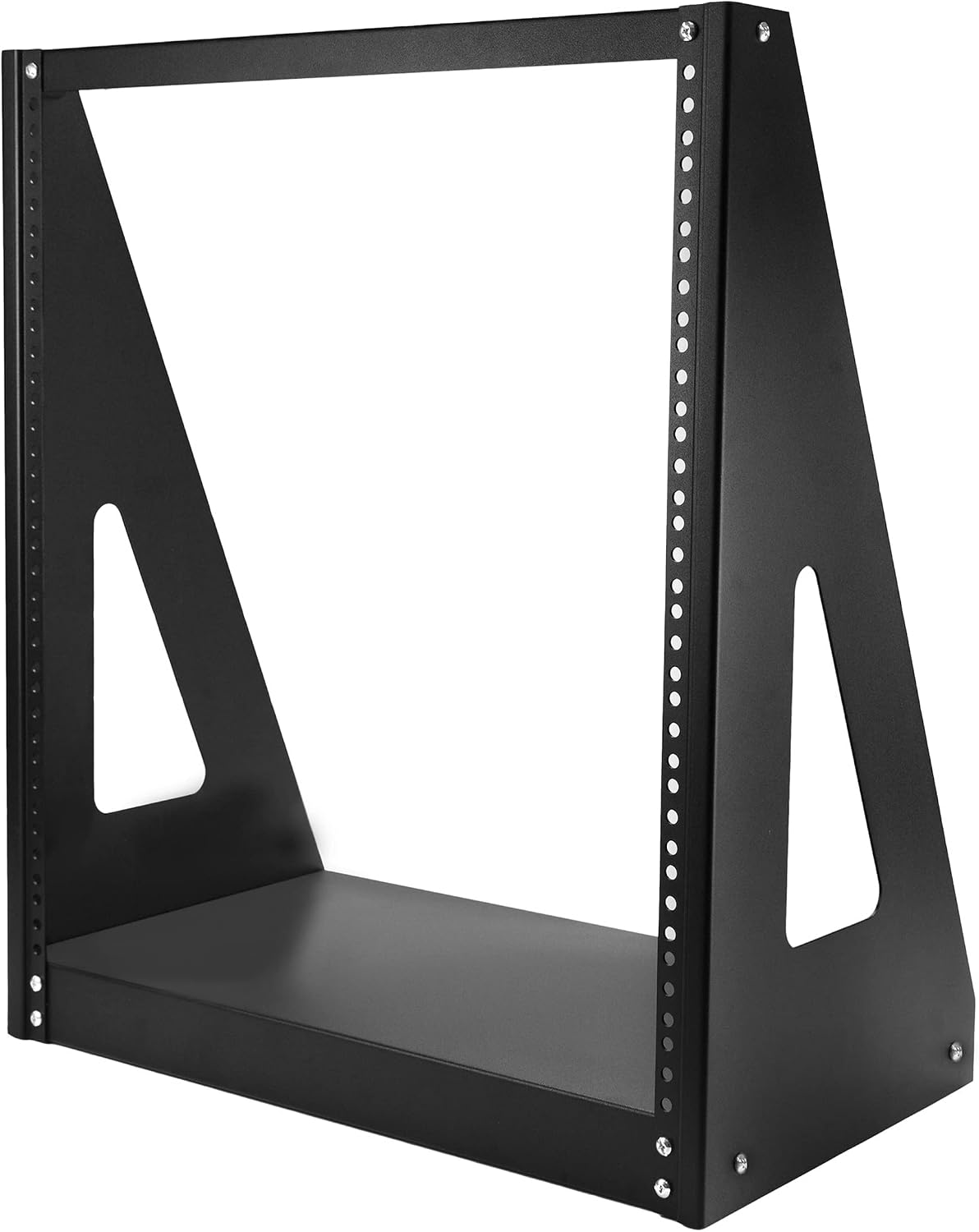 StarTech 12U 2-Post Open Frame Desktop Server Rack, 19in Compact Space-Saving Floor IT Rack with 350lb (160kg) Weight Capacity