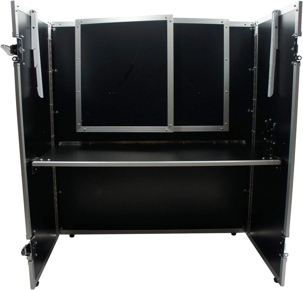 Harmony Audio Aluminum Portable DJ Facade Booth Scrim & 54' Workstation Table