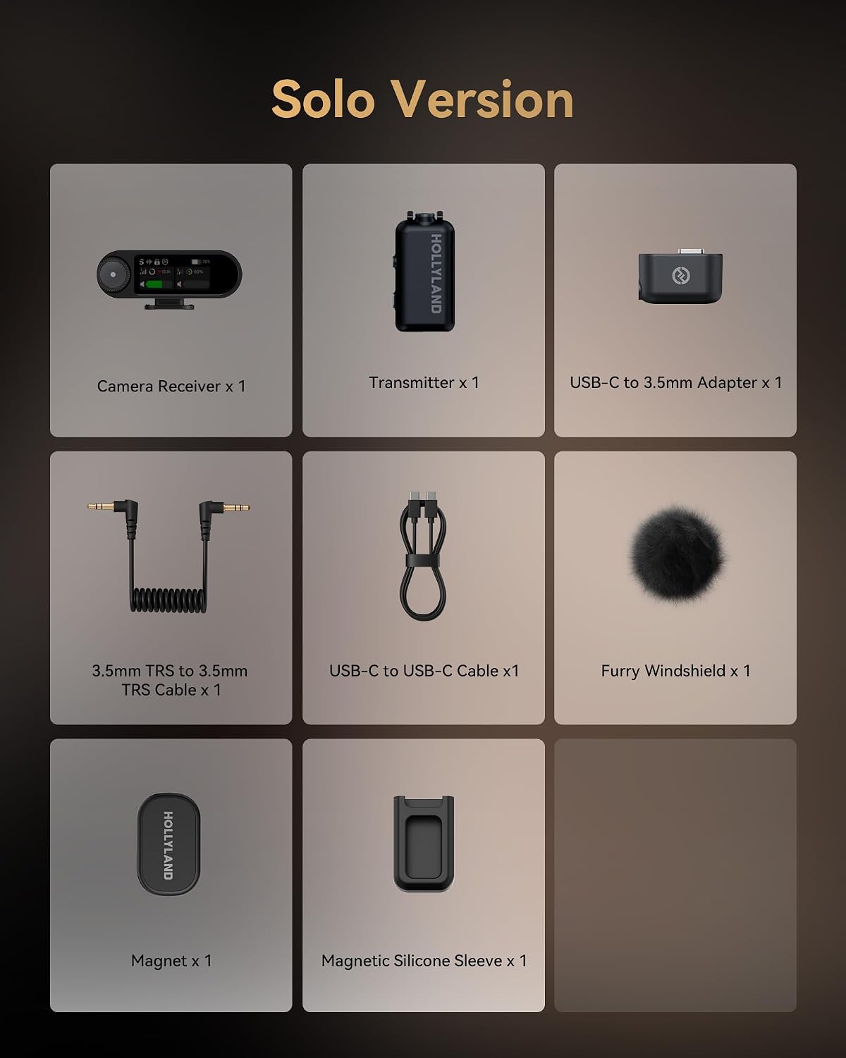Hollyland Lark MAX 2 Wireless Microphone for iPhone/Camera/Android, AI Noise Cancelling, 32-bit Full-Chain Audio, 1115ft (340m) Range, Vlog, Streaming (1 TX + 1 Camera RX)