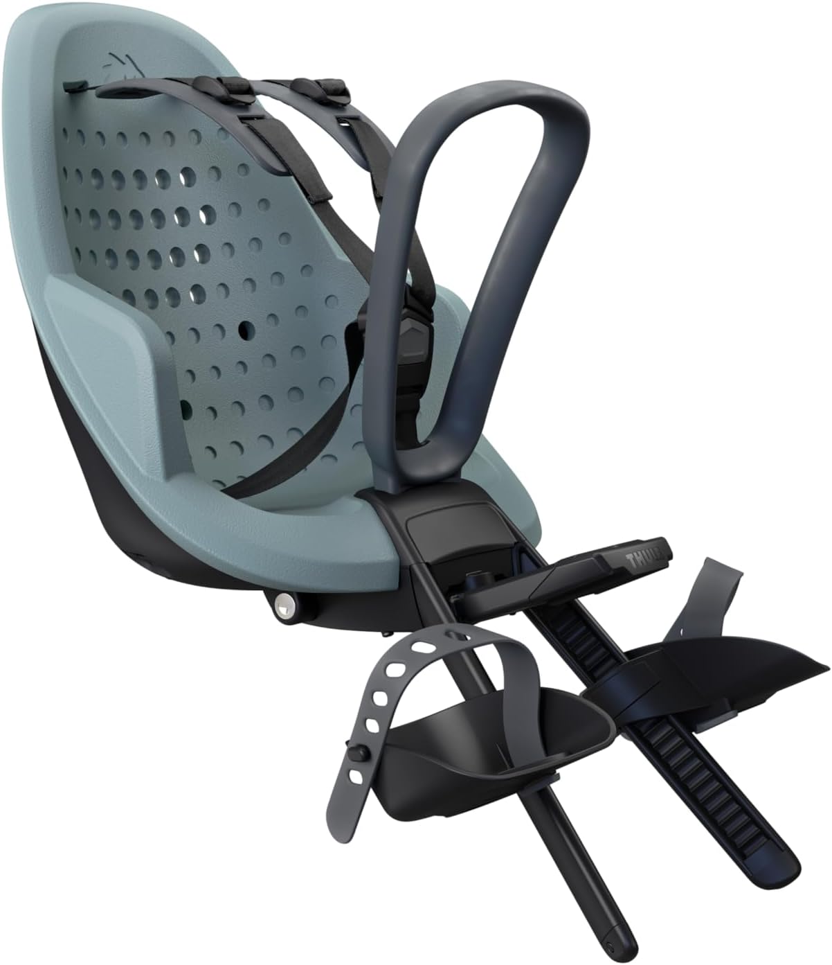 Thule Yepp 2 Mounted Child Bike seat, Adjustable footrests, 5-Point Harness and Easy to Mount Design