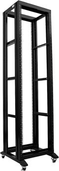 Server Rack Open Frame Rack 4 Post 19 inch Adjustable Server/Audio Rack Cold Rolled Steel(42U,17Depth)