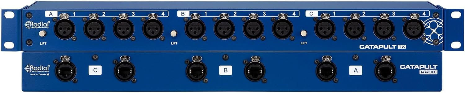 Radial Catapult Rack TX 12-channel Cat 5/6 Analog Audio Snake