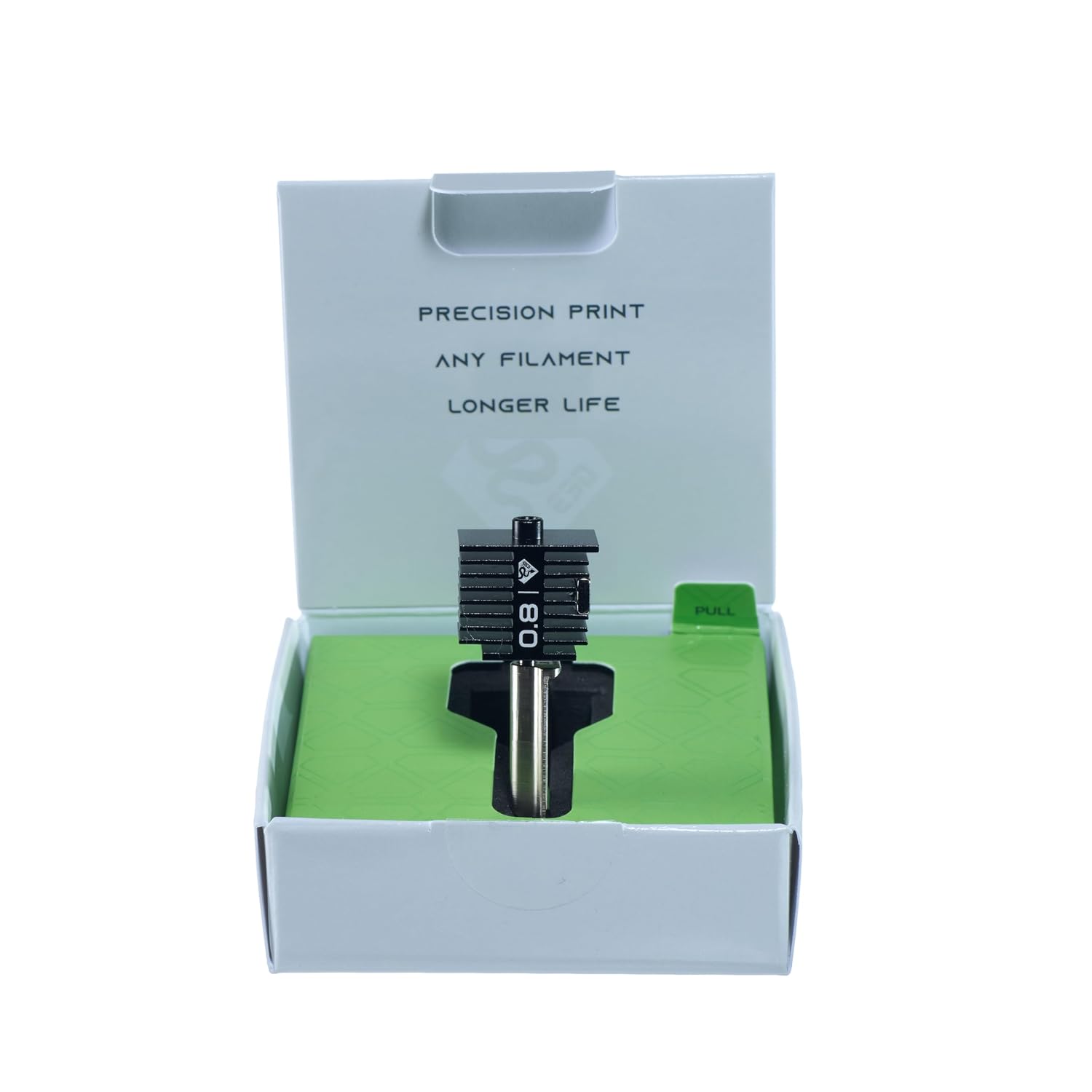Diamondback Nozzles – Bambu Lab A1 Compatible Complete Hotend Assembly – Solid Diamond Tip 3D Printer Nozzles, Precision Print, Any Filament, Longer Life, Wear Resistant (0.8mm)