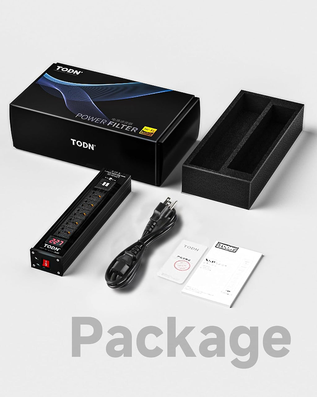 TODN Audio Power Conditioner for Studio - Clean up Power/Noise Reduction/Surge Protection/Improved Performance, CE-EMC/LVD Certified - N600
