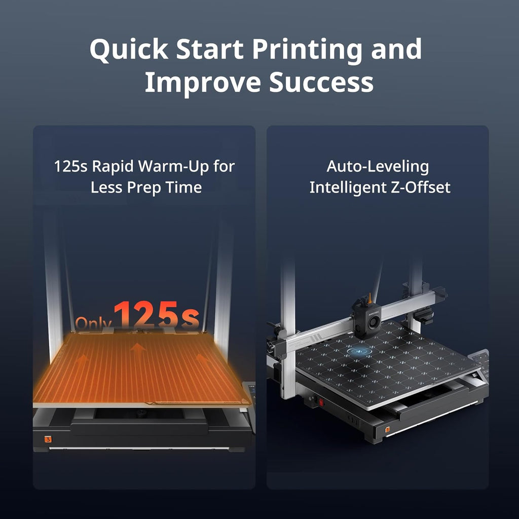Anycubic Kobra 3 Max 3D Printer Only, Support Multicolor Needs ACE Pro, 600mm/s High-Speed Printing Large Build Volume 420x420x500mm Auto Leveling & Smart Vibration