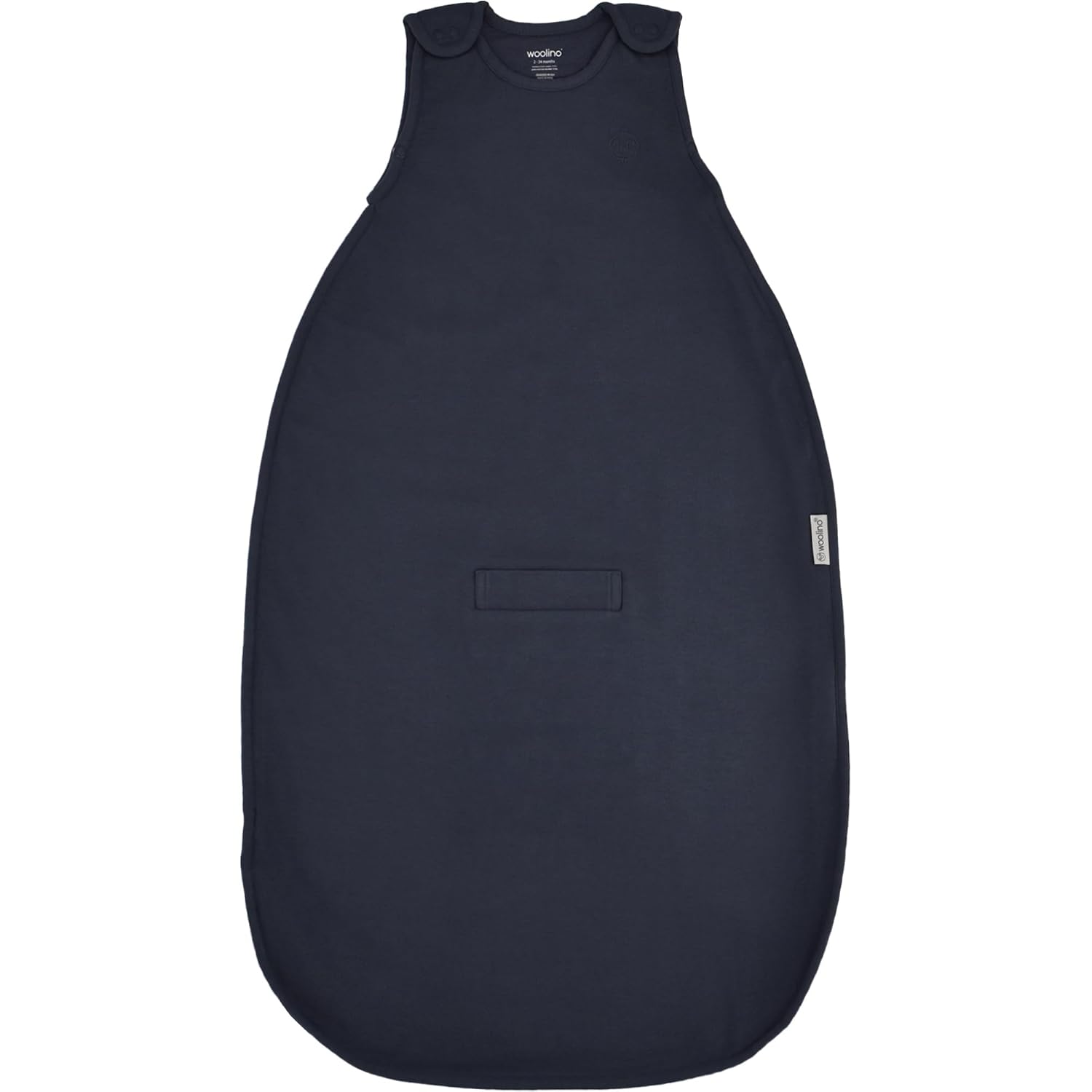 Woolino 4 Season Ultimate Baby Sleep Sack – Merino Wool Baby Sleeping Bag, Organic Cotton Outer, Temperature Regulating Wearable Blanket, All Season, 2 Months–2 Years - Indigo