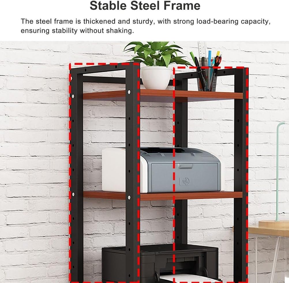 7-Tier Heavy Duty Audio Component Rack 140cm Tall - HiFi Amplifier Rack/Audio-Video Shelving - CD Record Player Stereo Receiver AV Equipment Cabinet Display Stand,A