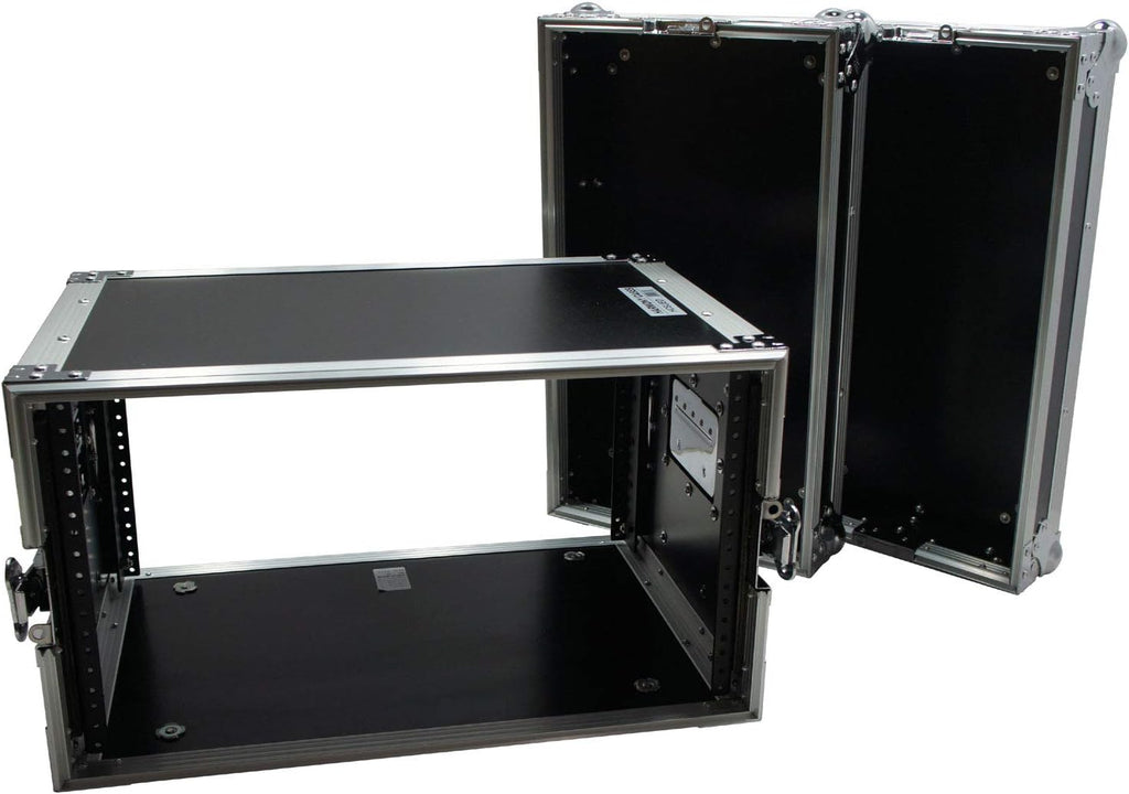 Harmony Audio Cases HC6UED Pro DJ Flight 6U FX Effect 16' Depth Road Vertical Case