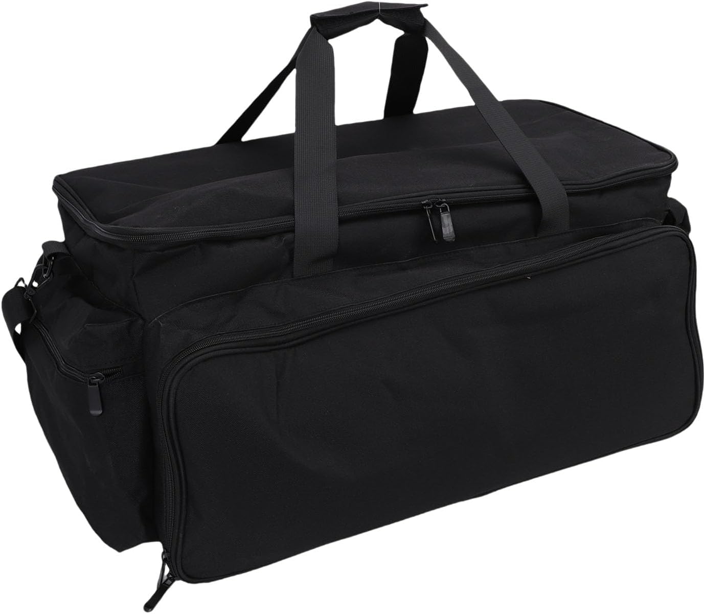 FOSA DJ Cable Bag, Large Capacity Multiple Pockets DJ Gig Bag with 6 Detachable Dividers, for Music Gear Accessories Equipment Mixer Turntable