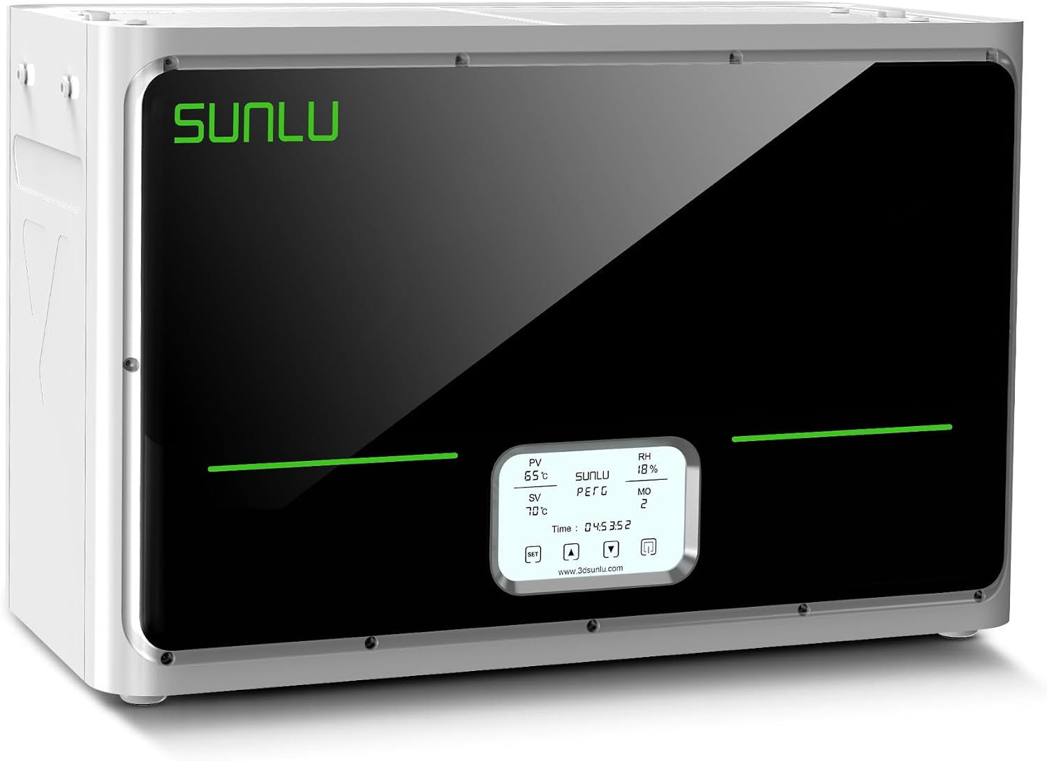 SUNLU Official 3D Printer Filament Dryer S4, 4 Spools Capacity, Upgraded 3 Circulation Fans, 350W PTC Heater, 70℃ Max Temperature, Intelligent Humidity Control, Nylon TPU PLA PETG ABS Filament, White
