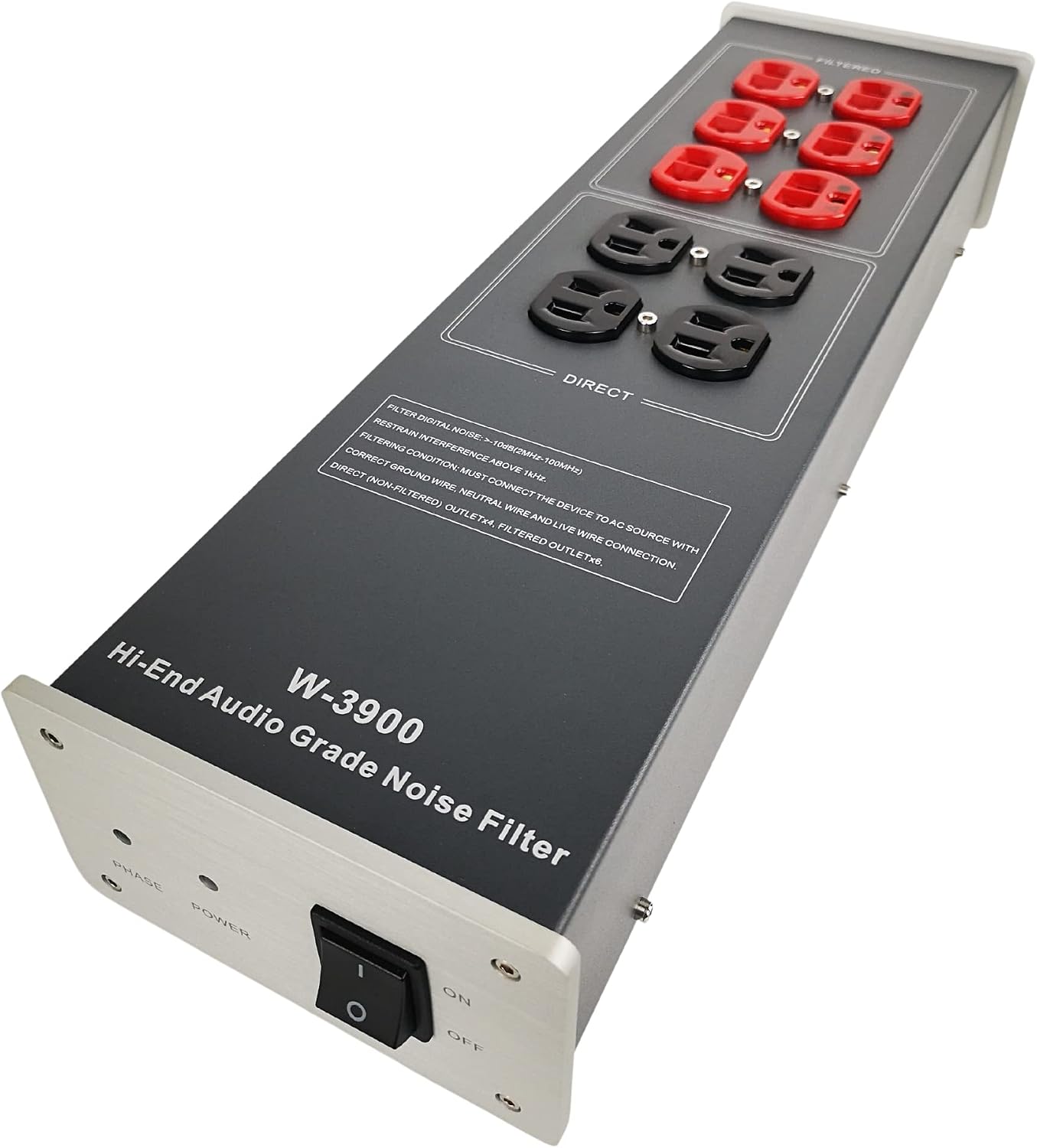 AC Power Filter Power Conditioner - WAudio AC Power Purifier with Surge Protector