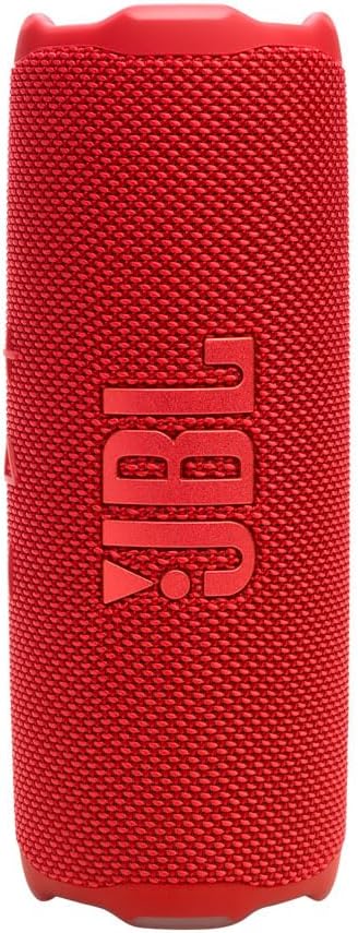 JBL FLIP 7 Waterproof Portable Speaker Bundle with gSport Carbon Fiber Case (Red)