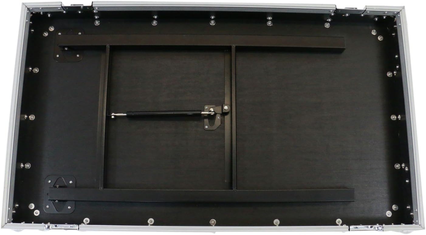 OSP Cases | ATA Road Case | 20-Space Amp Rack | 20' Deep | Standing Lid Table | RC20U-20SL