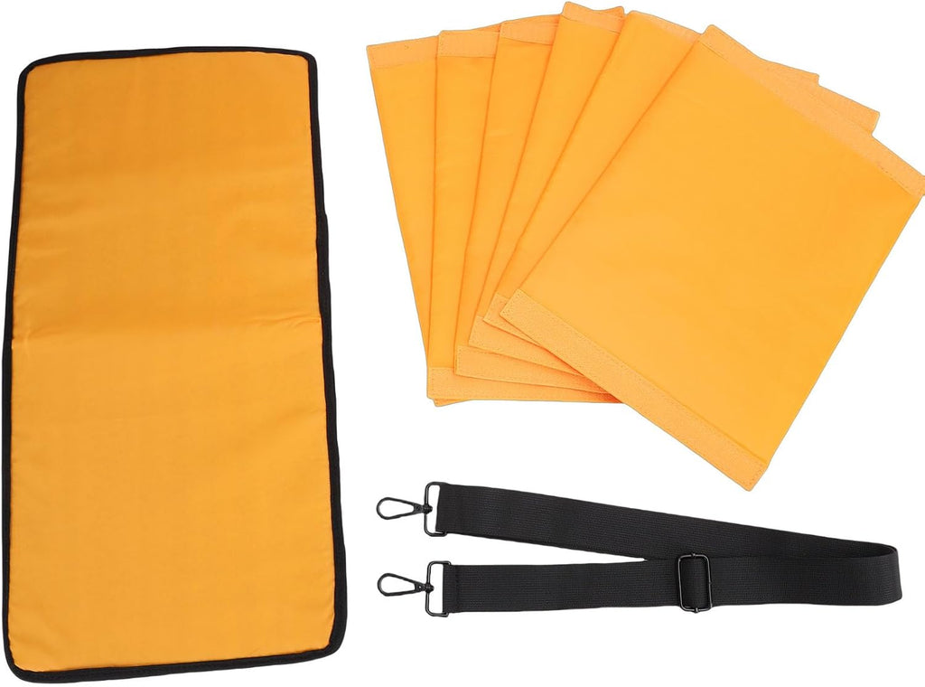 FOSA DJ Cable Bag, Large Capacity Multiple Pockets DJ Gig Bag with 6 Detachable Dividers, for Music Gear Accessories Equipment Mixer Turntable