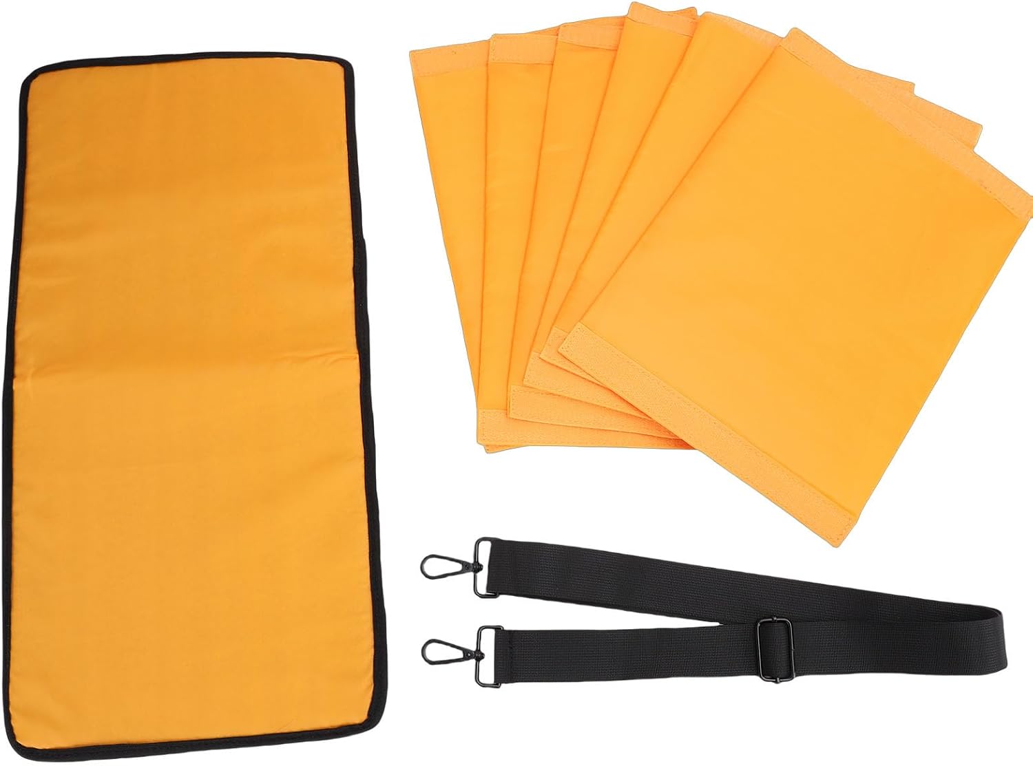 FOSA DJ Cable Bag, Large Capacity Multiple Pockets DJ Gig Bag with 6 Detachable Dividers, for Music Gear Accessories Equipment Mixer Turntable